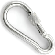Outdoor karabiner s osiguračem - Srebrni KP41559