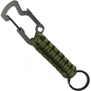 Višenamjenski survival karabiner s paracordom - Zeleni KP41562
