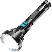 Taktička LED svjetiljka s USB-C punjenjem - Crna KP41564