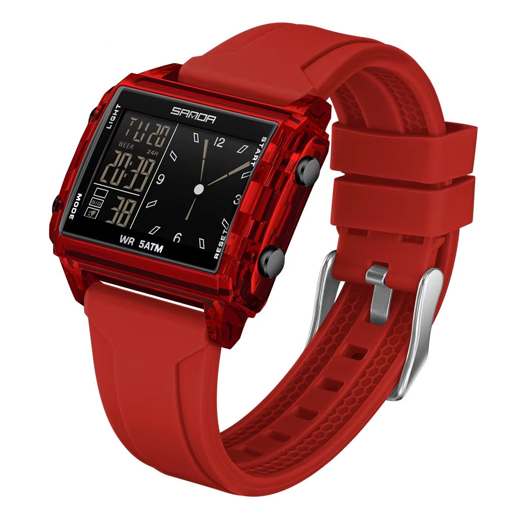 Digitalni sat SANDA FA-41866 - Crvena KP41866