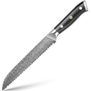 Damaščanski kuhinjski nož KX-42117 - Bread / Crni KP42117