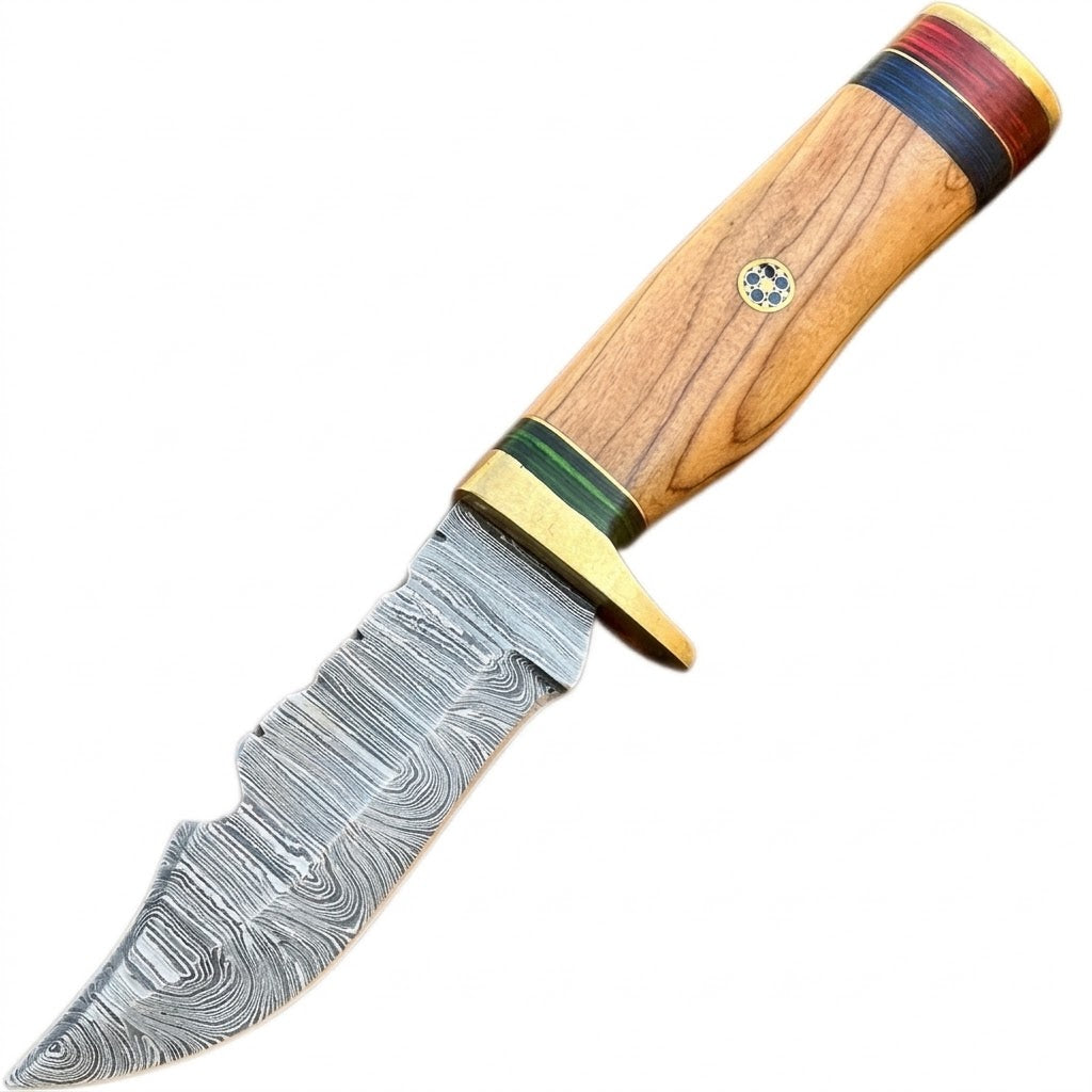 Damaščanski outdoor nož HN-42218 - Smeđi KP42218