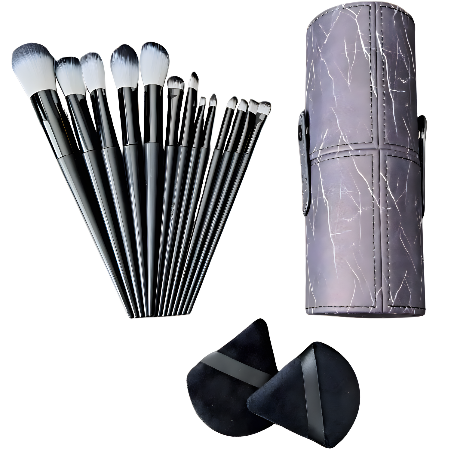 Set kistova za šminkanje s futrolom ZU - 40192 - crna KP40192
