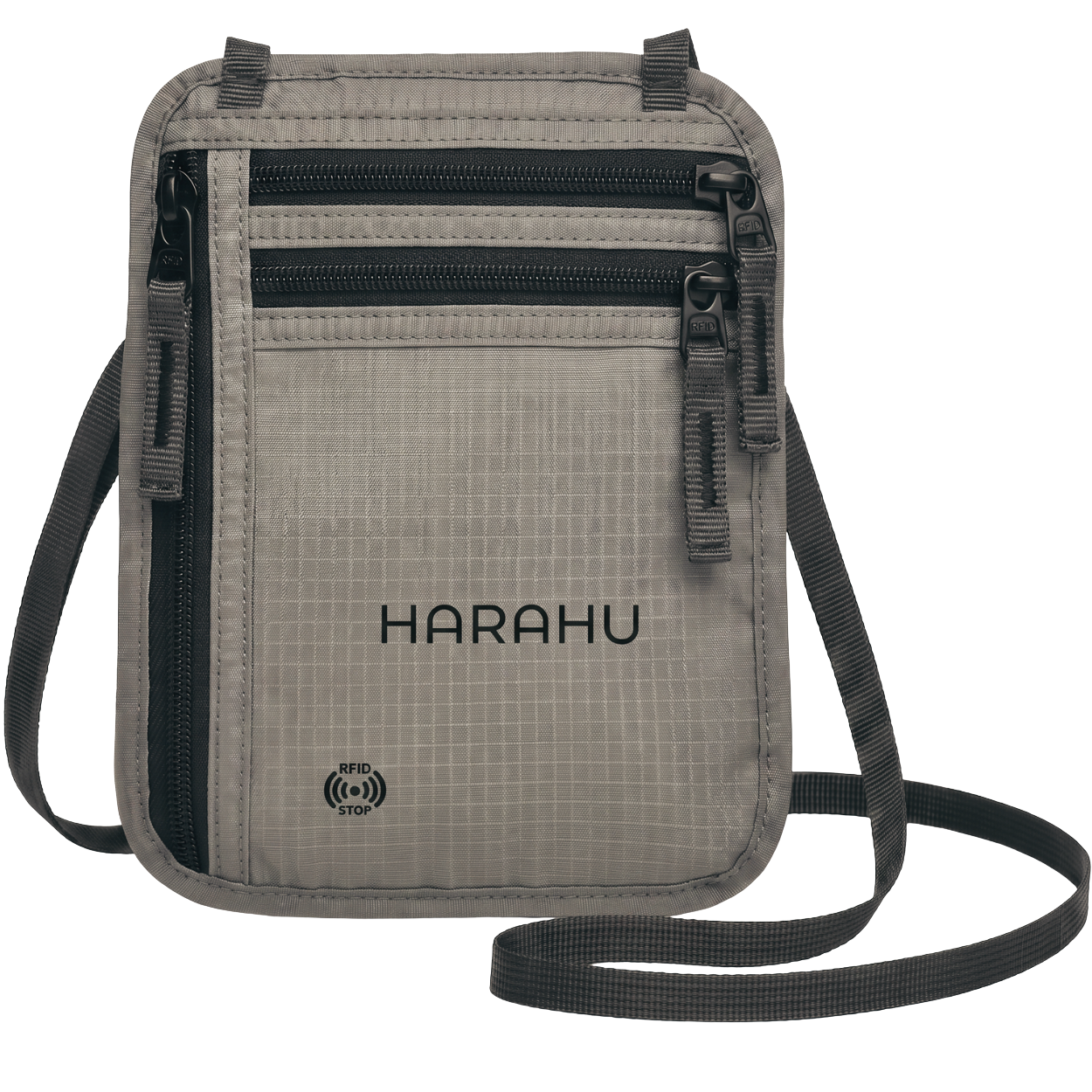 Muška Crossbody Torba s RFID HARAHU Venture - Siva KP40358