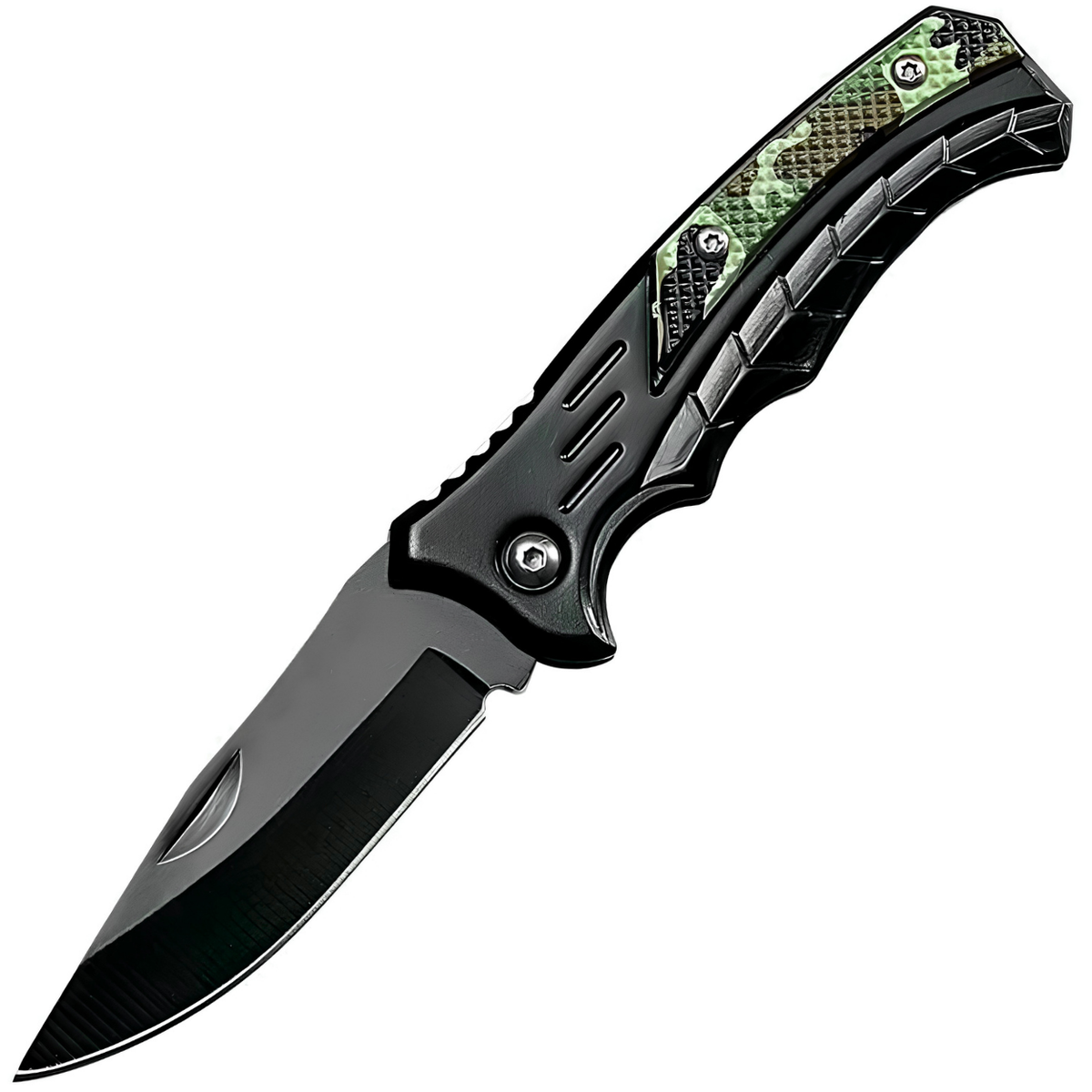 Outdoor sklopivi nož VN-41601 - Crna / Maskirna KP41601