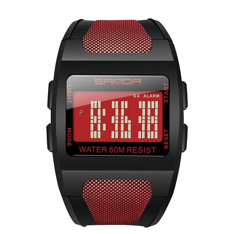 Digitalni sat SANDA AU-41782 - Crveni / Crni KP41782