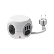 PP3/1,5/3USB punjač priključnica Mini Cube 3/3USB 1,5met