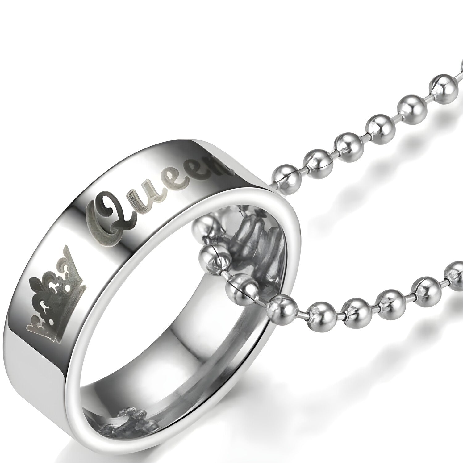 Ogrlica Queen - Srebrna KP34236