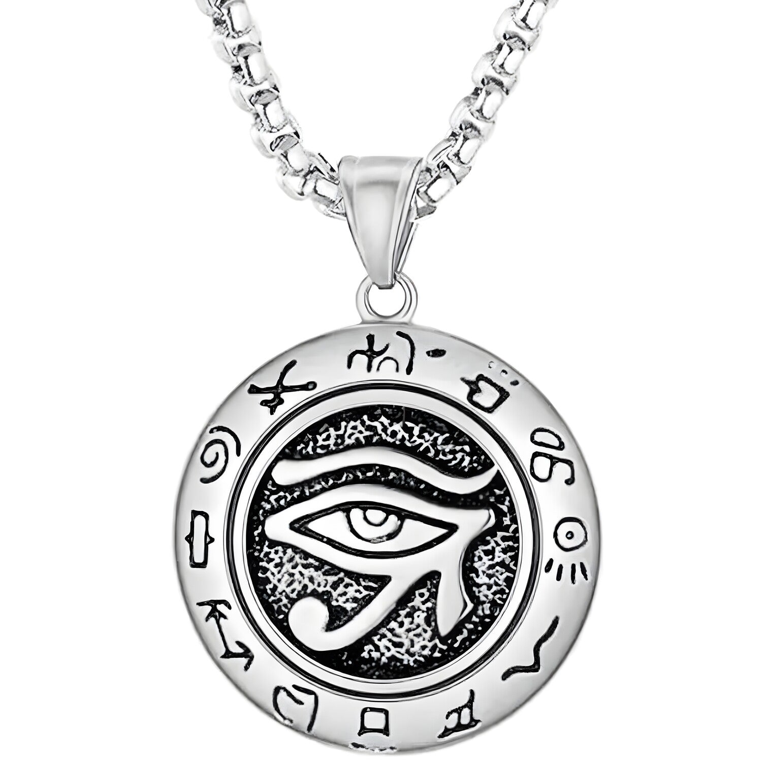 Ogrlica Eye - Srebrna KP33485