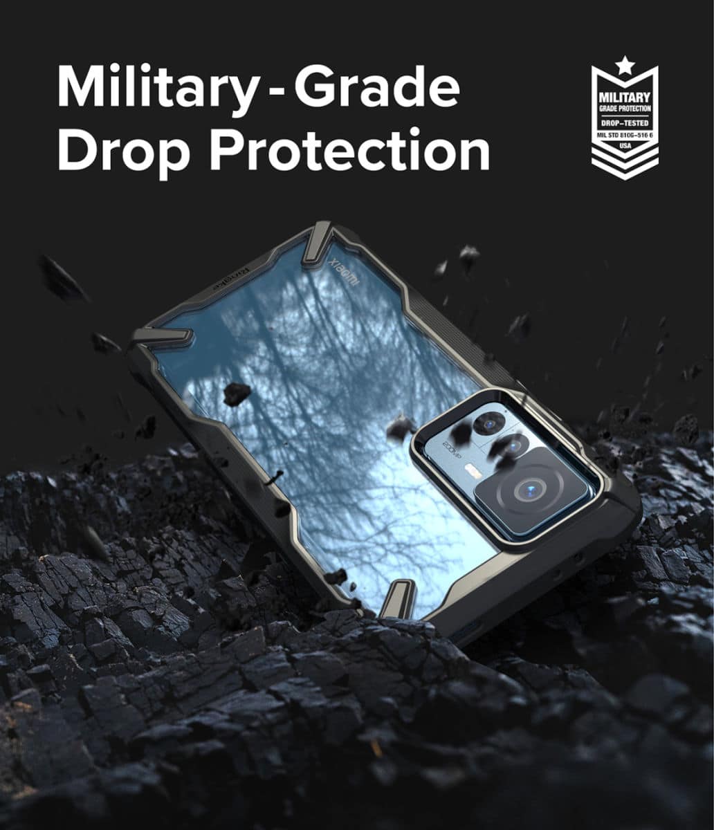 Ringke Fusion X ovitek za Xiaomi 12T/12T Pro Camo Black