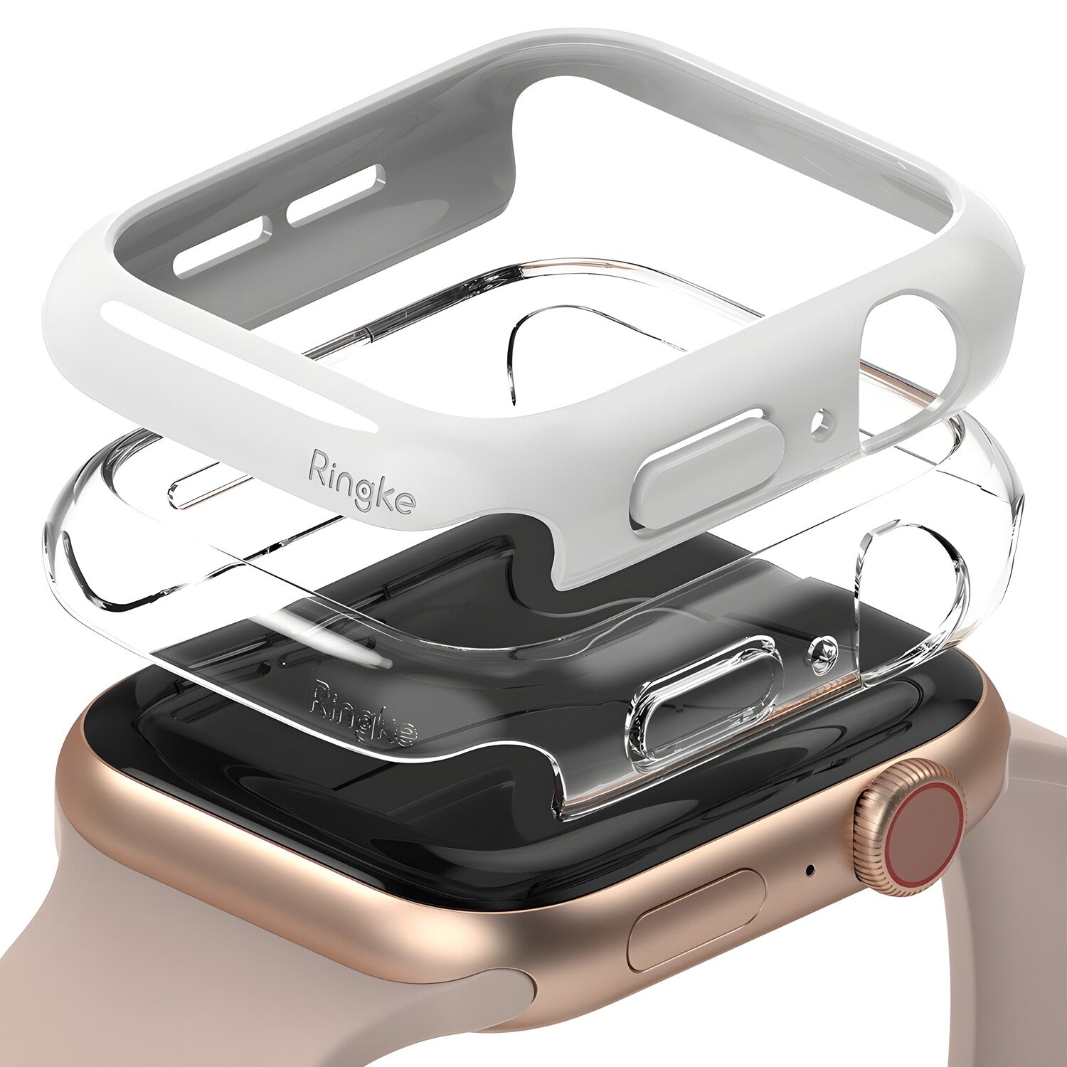 Ringke Slim Watch Case 2x set zaštitna futrola za Apple Watch 4 40mm/Watch 5 40mm/Watch 6 40mm/Watch SE - Bijela KP14174