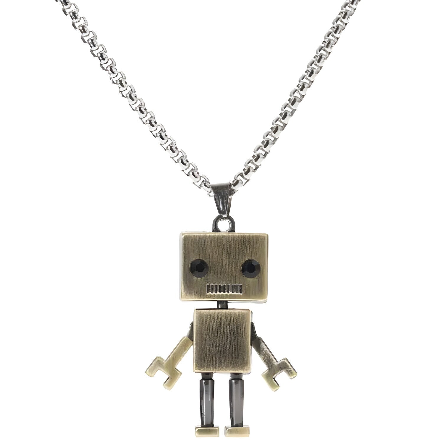 Ogrlica Robot - Zlatna KP34234