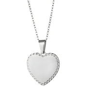 Ogrlica RU-34227 Heart - Srebrna KP34227