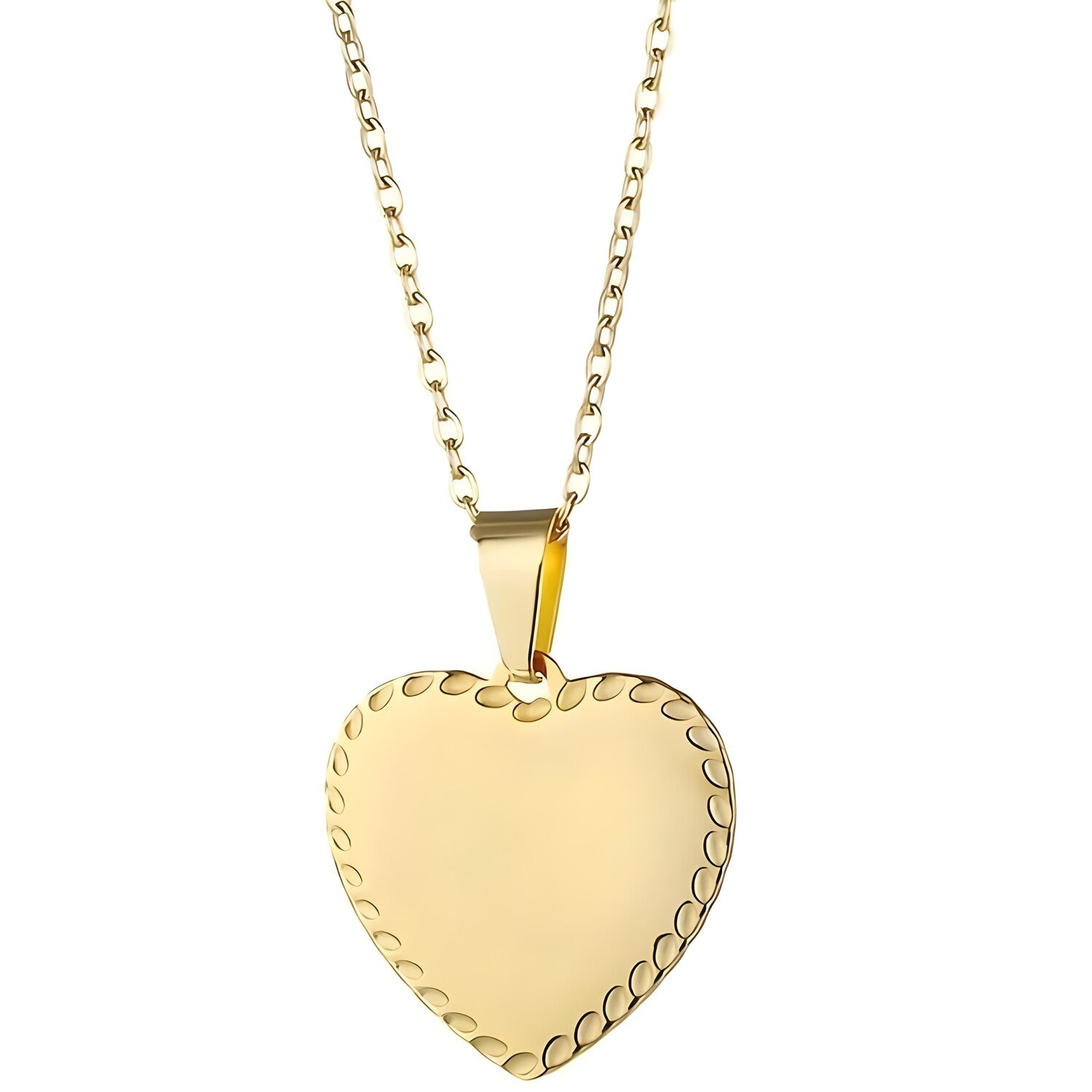 Ogrlica RU-34226 Heart - Zlatna KP34226