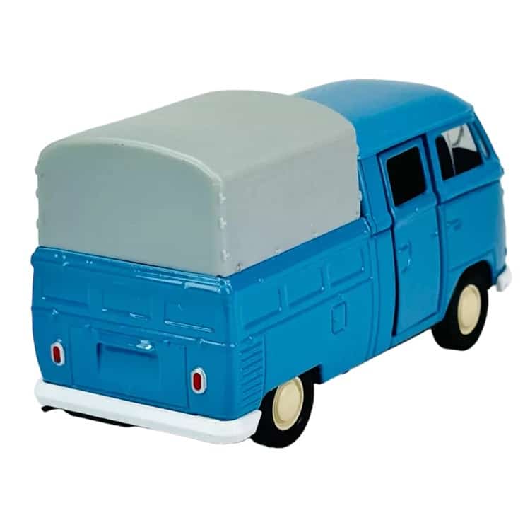VW T1 double cabin pickup blue 1:34