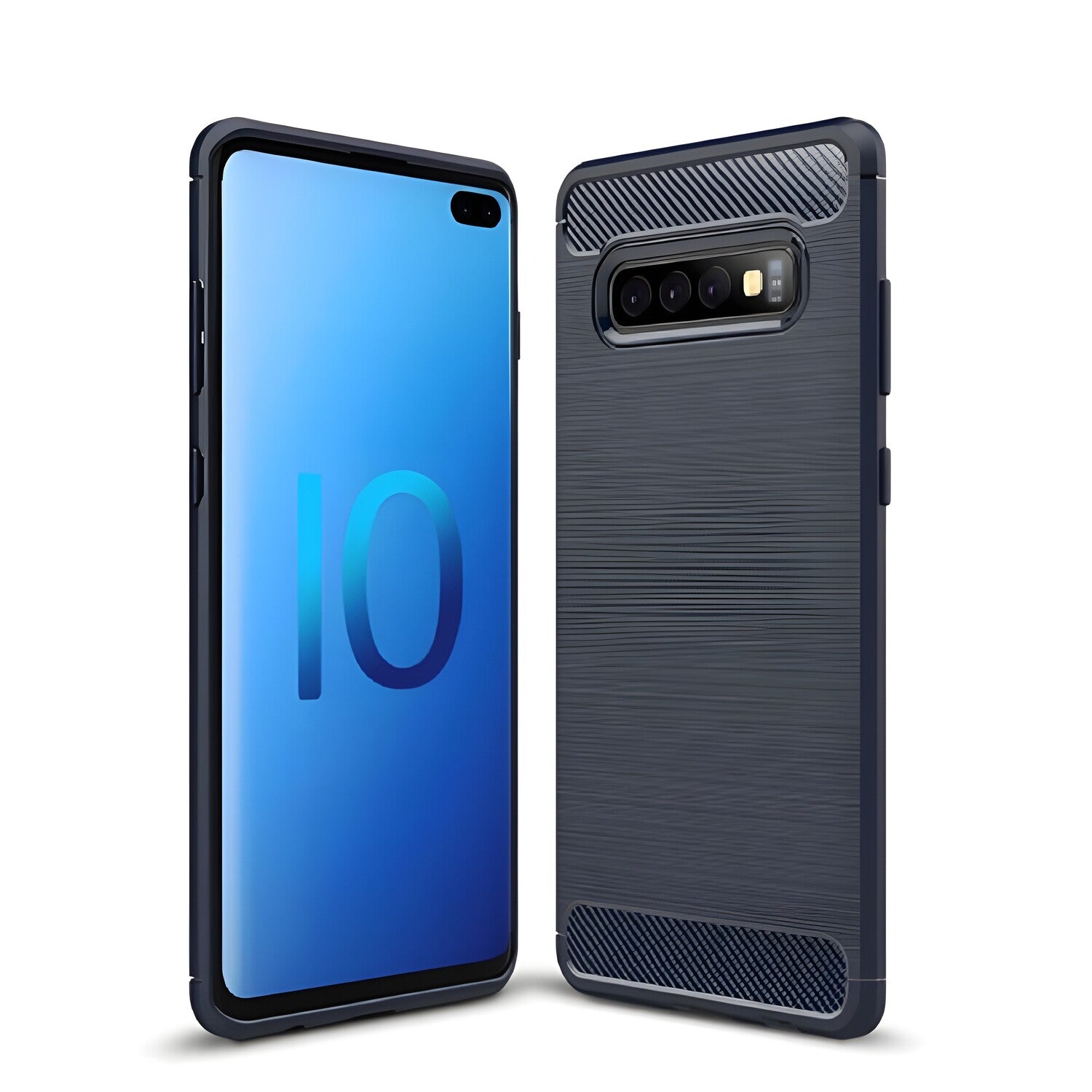 Futrola Carbon Shield TPU za Samsung Galaxy S10 - Crna KP9501