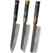Set damašćanskih kuhinjskih noževa SE-37549 - Višebojni KP37549