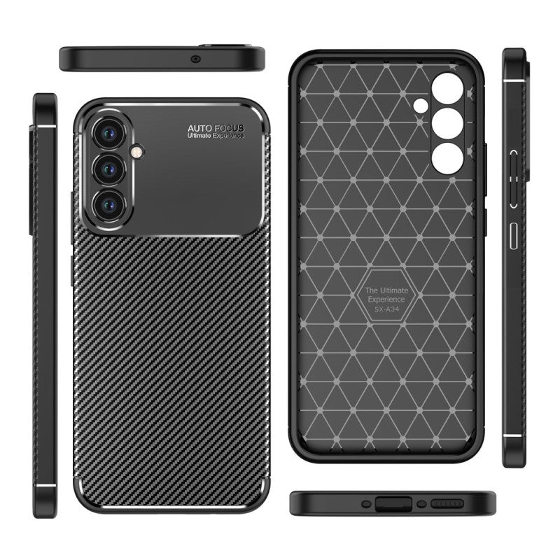 CARBON PREMIUM maska za SAMSUNG A34 5G črna