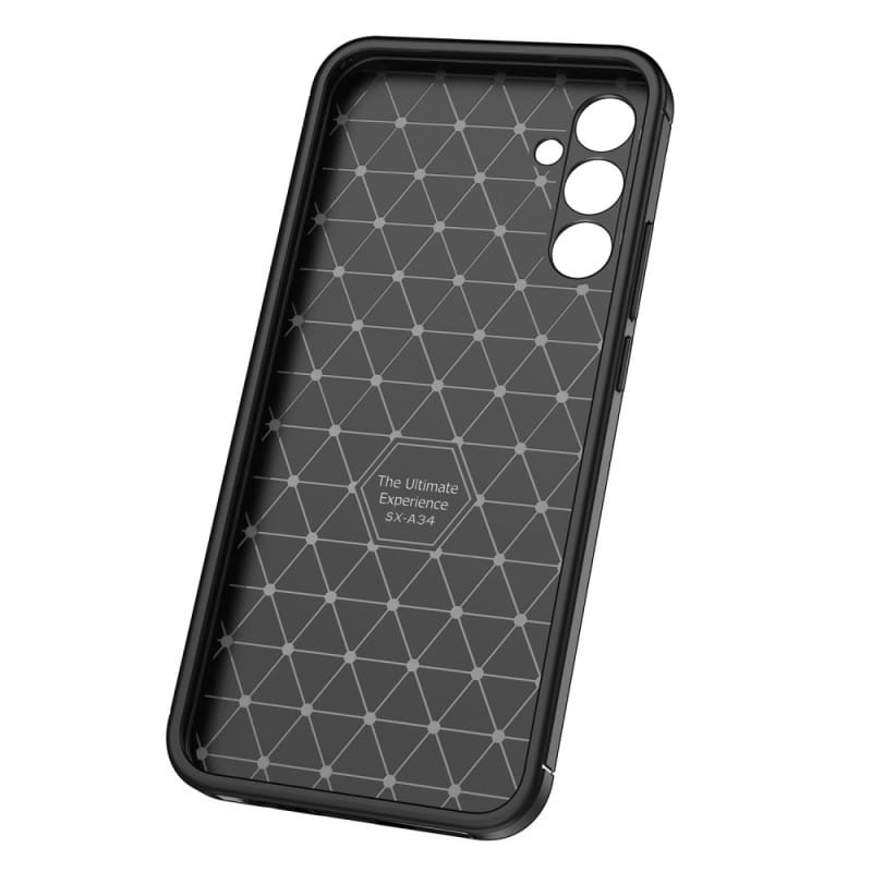 CARBON PREMIUM maska za SAMSUNG A34 5G črna
