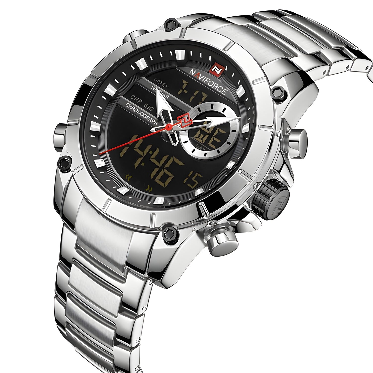 Sat NAVIFORCE SC-14613 - Srebrna KP14613
