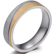Muški Prsten SE-17603 - Srebrna / Zlatna / 62mm KP17603