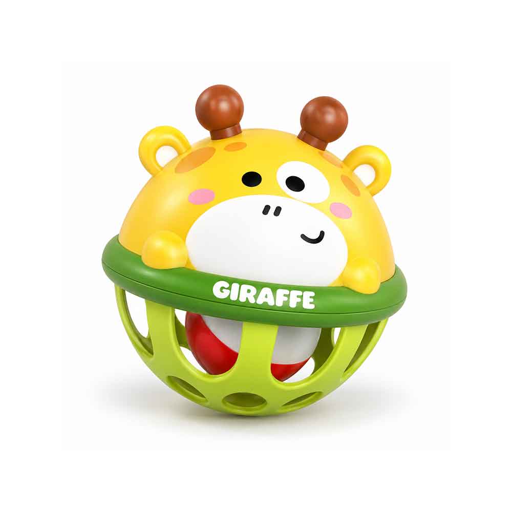 Baby senzorna zvečka Animal loptica 10 cm – 5 modela Žirafa