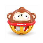 Baby senzorna zvečka Animal loptica 10 cm – 5 modela Majmun