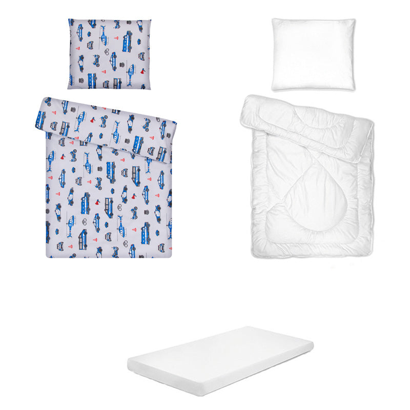 Posteljina set 5 elemenata za krevet 160x80 cm - Uzorak-28