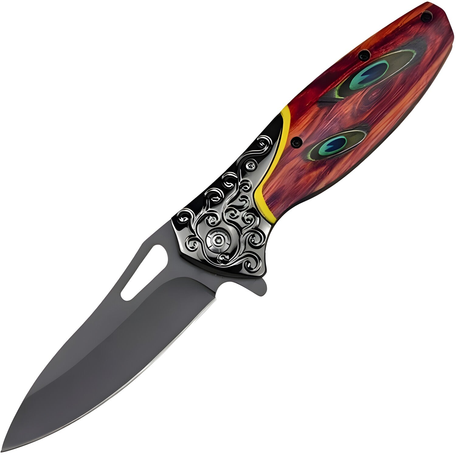 Vanjski sklopivi nož DV-39384 - Crvena / Crna KP39384