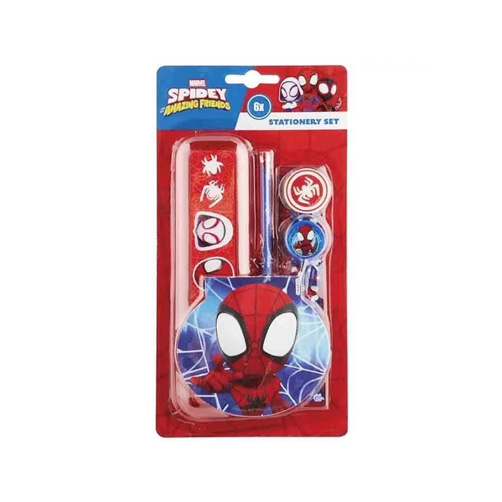 Školski set Disney 6 dijelova – Frozen, Stitch i Spidey Spiderman