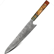 Damaskasti kuhinjski nož YO-37573 - Slicer / Višebojni KP37573