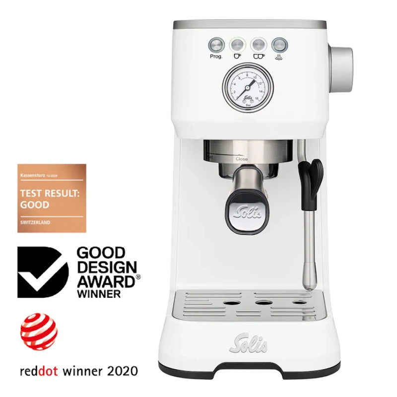 Solis Barista Perfetta Plus White Espresso Machine