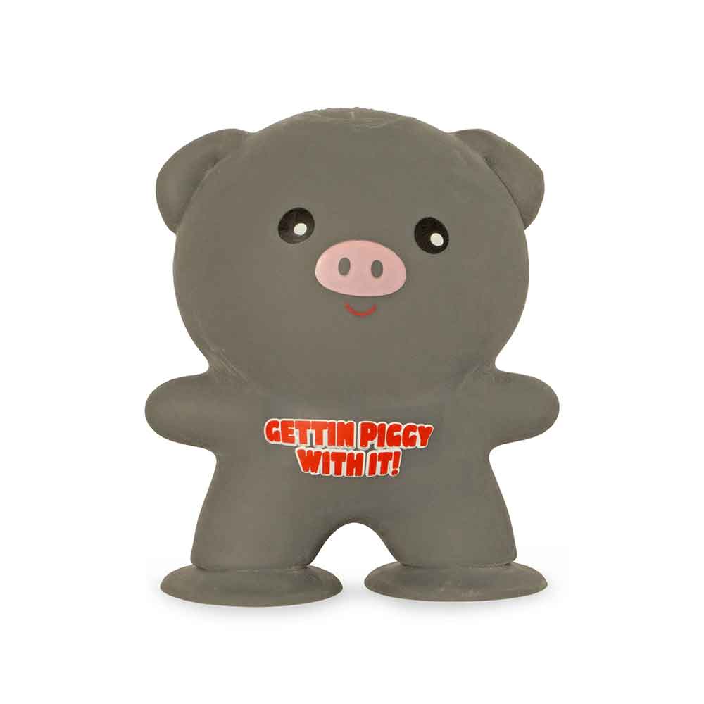 Ljepljiva antistres igračka Praščić Sticky Pig 9 cm Siva