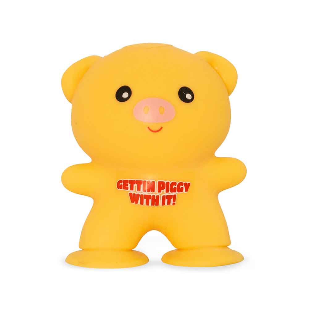 Ljepljiva antistres igračka Praščić Sticky Pig 9 cm Žuta
