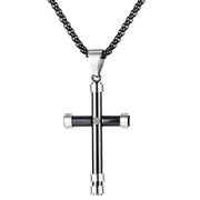 Ogrlica SC-22857 - Crna / Srebrna KP22857