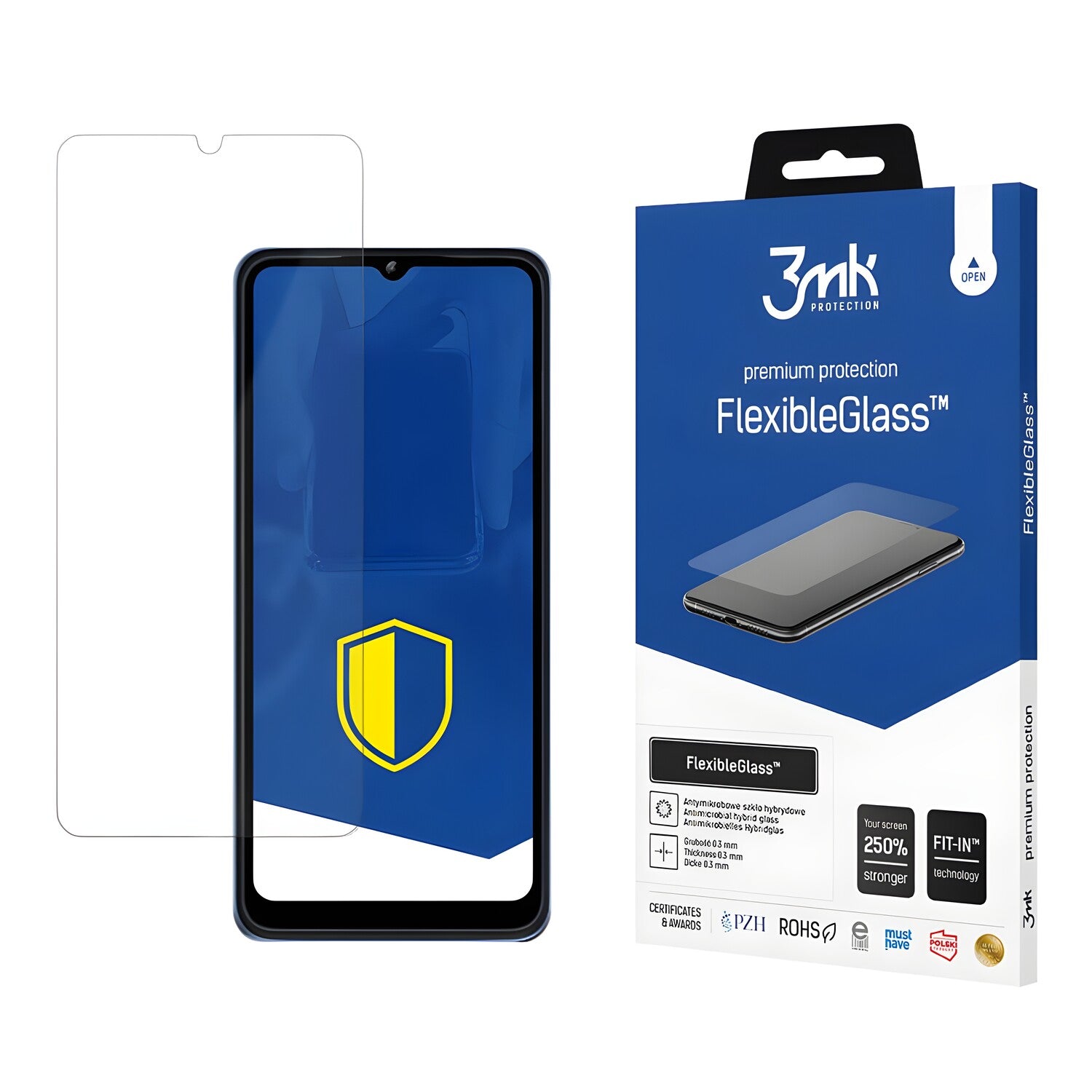 Zaštitno hibridno staklo 3mk FlexibleGlass za T-Mobile T Phone/Revvl 6 5G - Prozirna KP23425