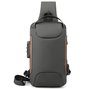 Torba za rame s USB punjenjem protiv krađe TO-25612 - Siva KP25612