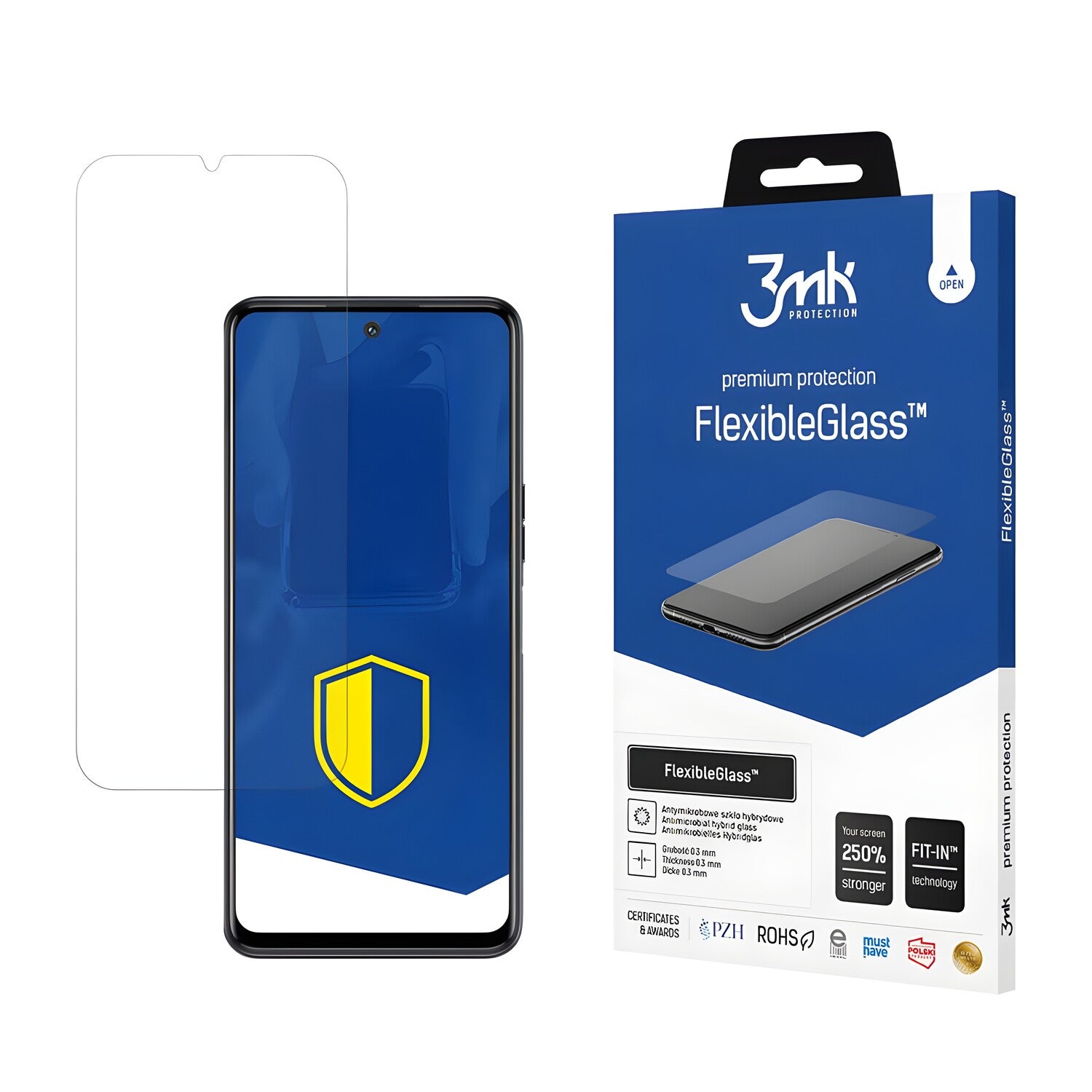 Zaštitno hibridno staklo 3mk FlexibleGlass za Tecno Spark 8 Pro - Prozirna KP20487