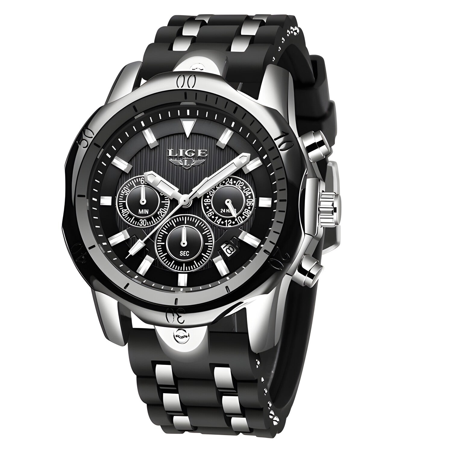 Sat LIGE TE-14649 - Crna / Srebrna KP14649