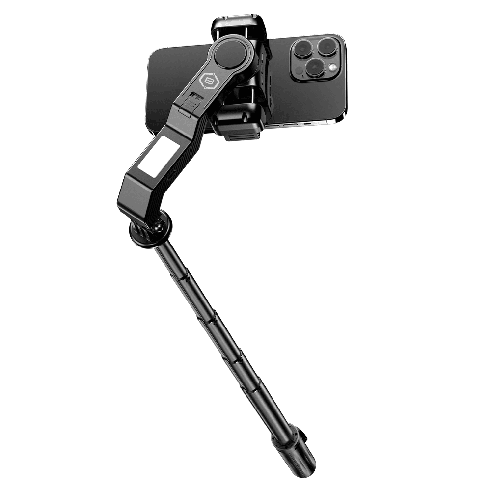 Blavec Selfie Stick Aluminium Fusion P-10 Gimbal stojalo za telefon + daljinski upravljalnik 1 meter črn