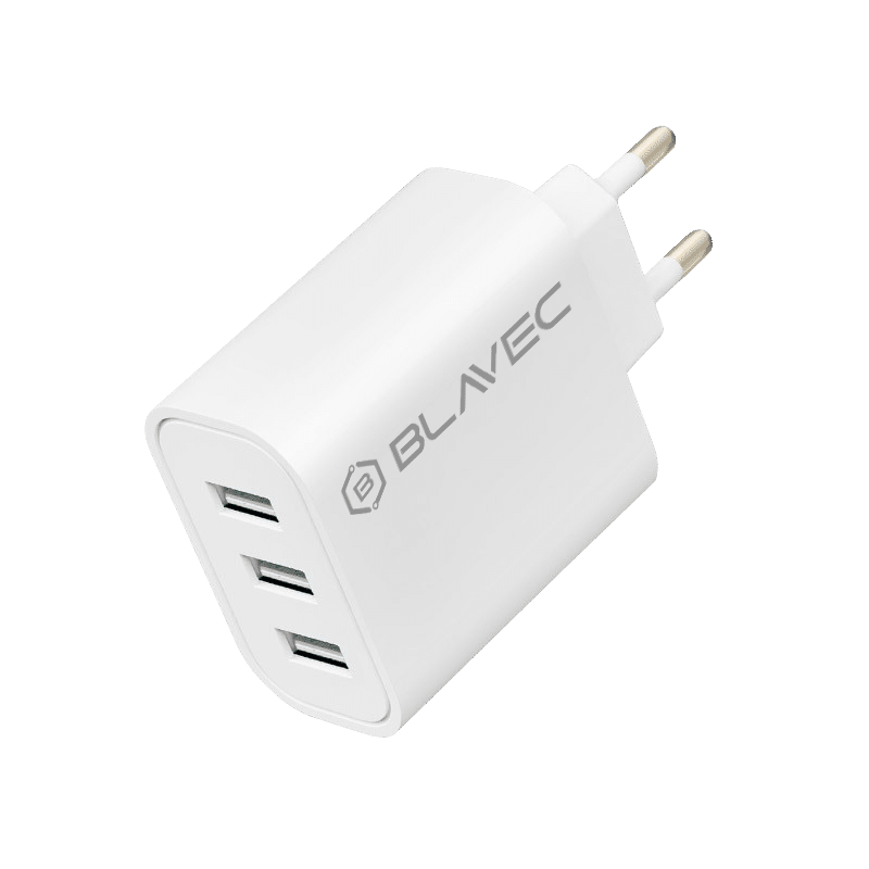 BLAVEC BC3 STENSKI POLNILEC - 3xUSB - 3A (TCBC3-3UW3A) BEL