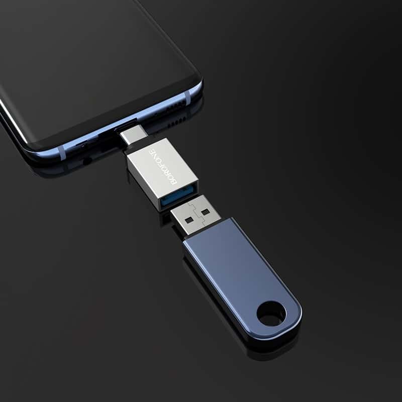 BOROFONE ADAPTER BV3 OTG - USB V TYPE C