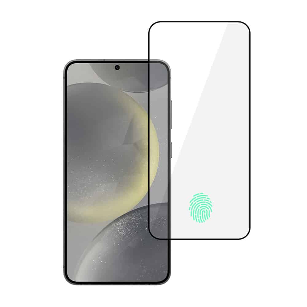 POPOLNOMA LEPILO 6D KALJENO STEKLO ZA SAMSUNG GALAXY S24 PLUS BLACK (Z ODKLEPANJEM S PRSTNIM ODTISOM)