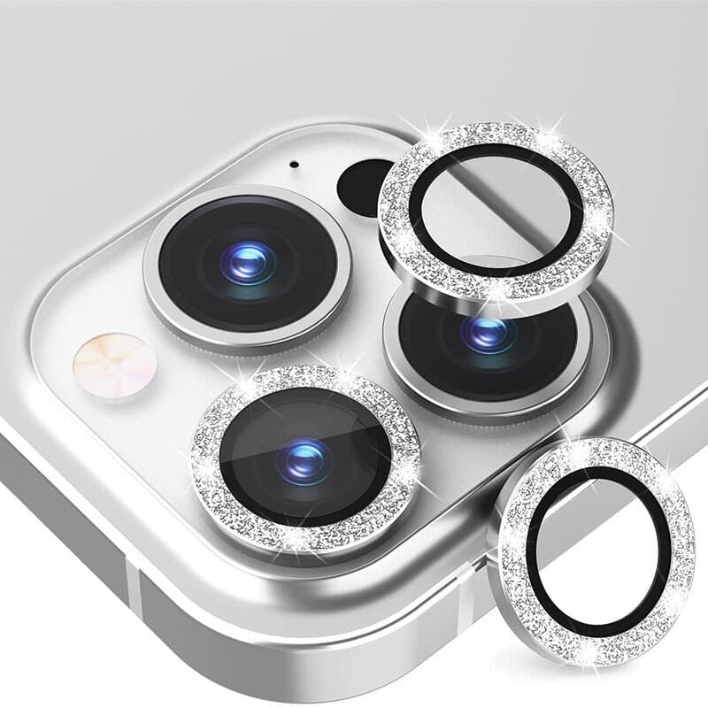 KALJENO STEKLO HARD DIAMOND ZA KAMERO (LEČO) ZA IPHONE 15 PRO/15 PRO MAX SILVER (LEČA 3 KOS)