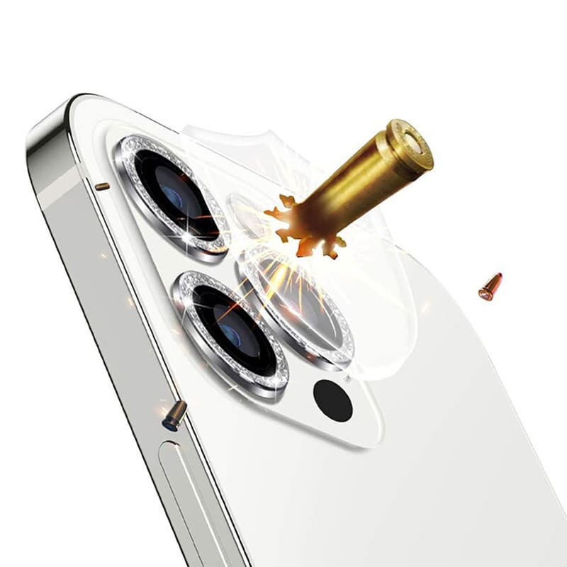 KALJENO STEKLO HARD DIAMOND ZA KAMERO (LEČE) ZA IPHONE 14 PRO/14 PRO MAX SILVER (LEČE 3 KOSI)