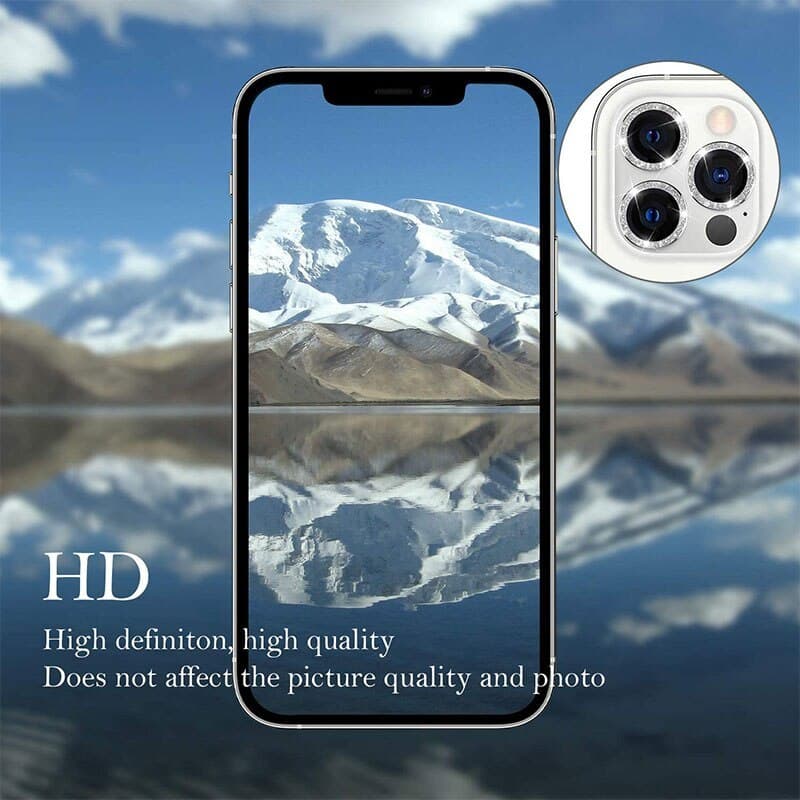 KALJENO STEKLO HARD DIAMOND ZA KAMERO (LEČE) ZA IPHONE 14 PRO/14 PRO MAX SILVER (LEČE 3 KOSI)