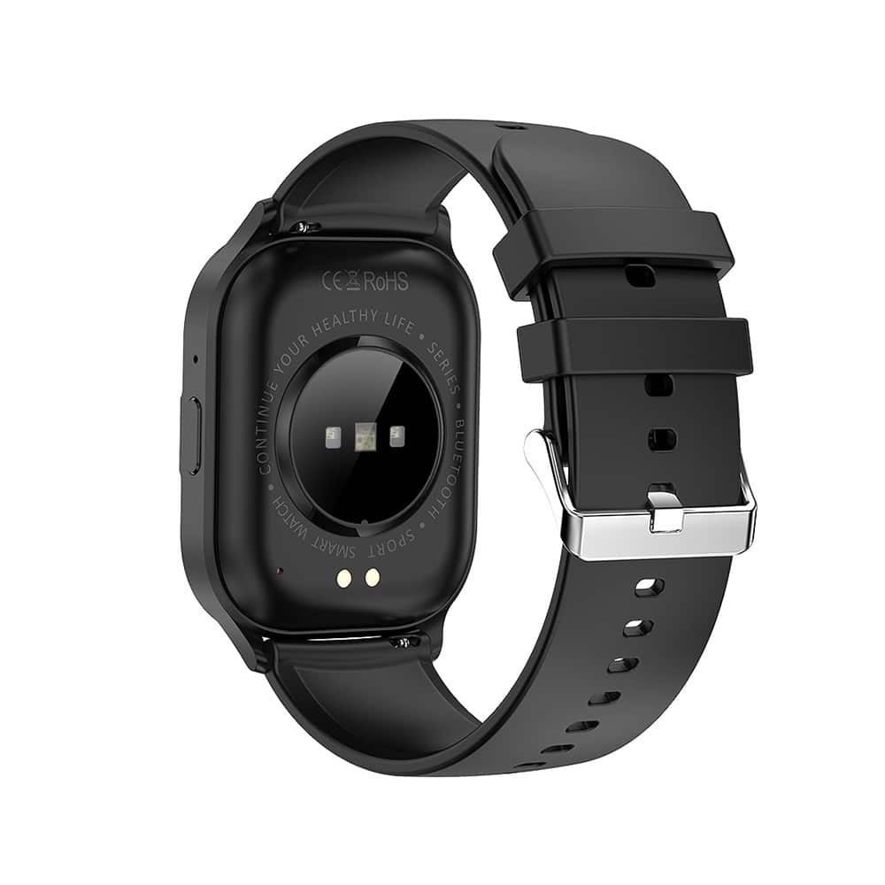 Pametna ura Blavec Smartwatch W18 Hellia HD AMOLED - črna