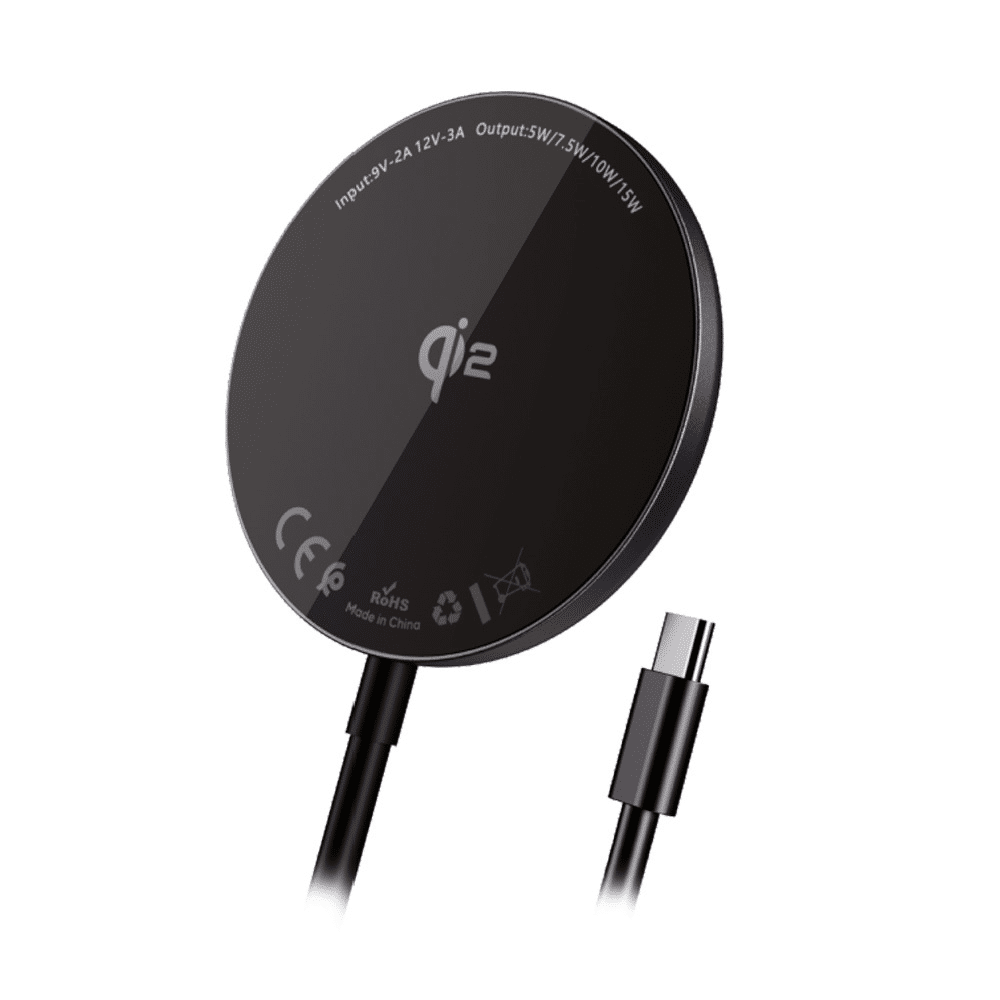 Blavec indukcijski punjač BQI-03 Qi2 15W magnetski Magsafe (BQI03-QI2MB) crni