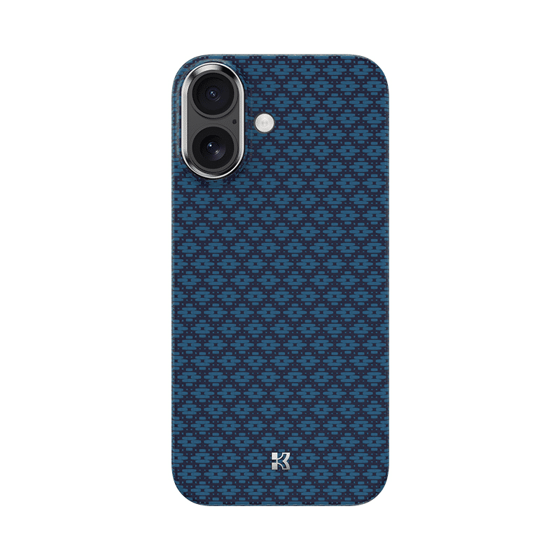 Benks Magnetic Air Armor Grid Kevlar maska ​​s metalnim okvirom 600D za iPhone 17 plava