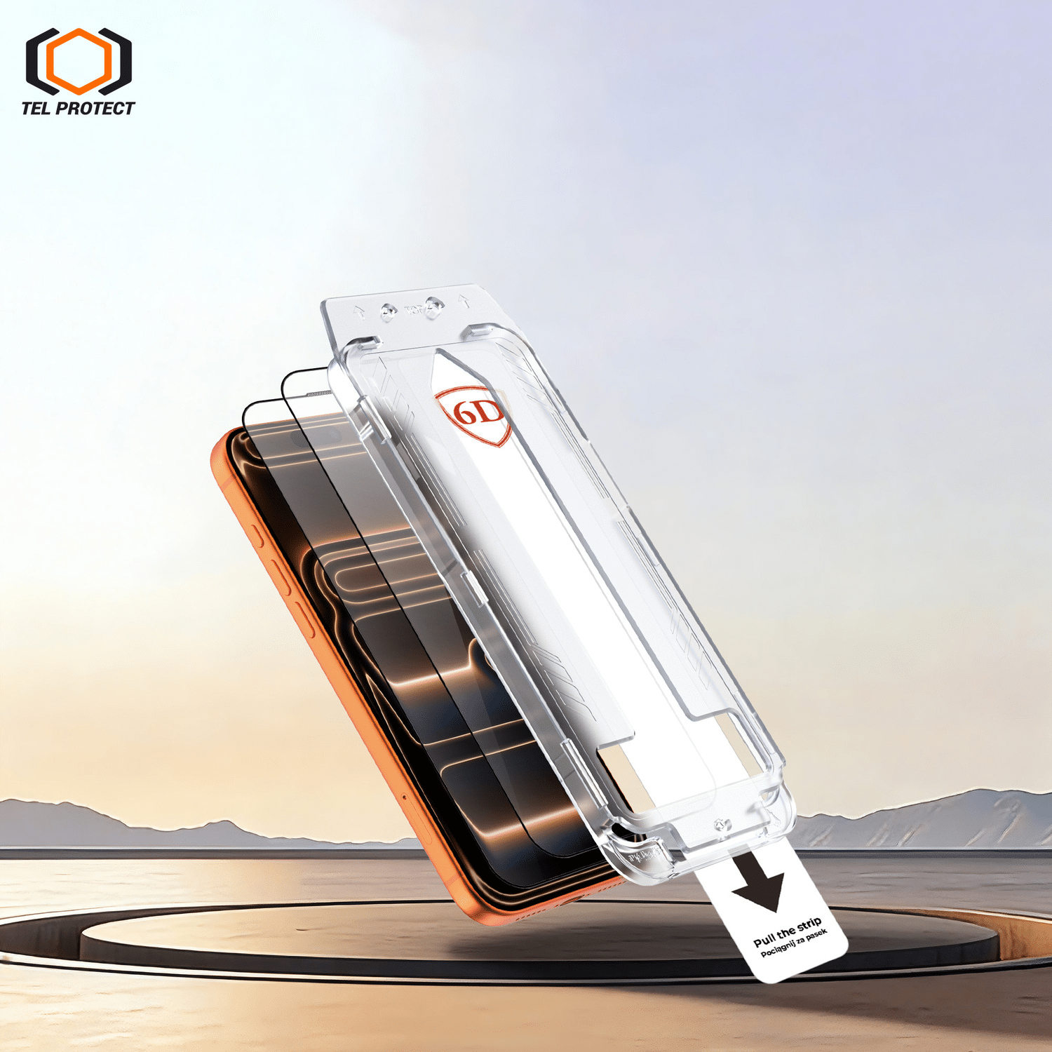 Tel Protect Dust-Free Easy Fit Full Glue 6D kaljeno staklo za iPhone 16 crno – 2 komada
